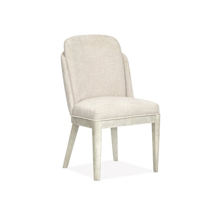 Lorelei Misty Cloud Upholstered Host Chair Two Pack