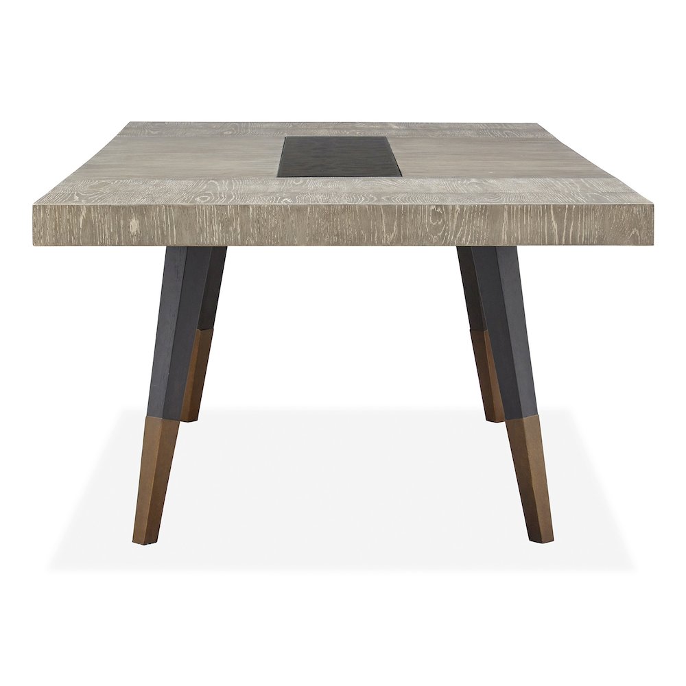 Ryker Nocturn Black And Coventry Grey Rectangular Dining Table