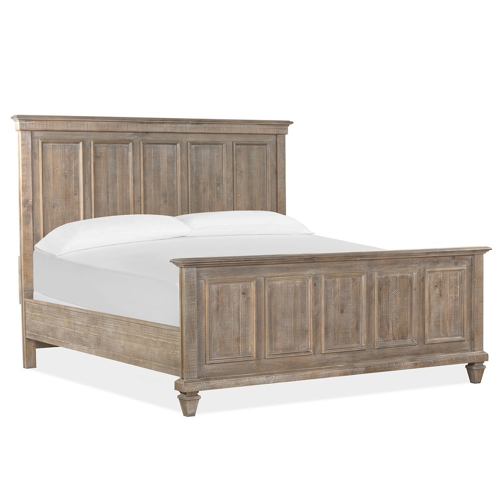 Lancaster Dovetail Grey California King Panel Bed