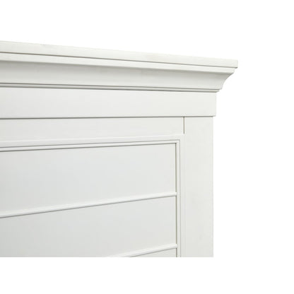 Charleston White Dove California King White Panel Bed