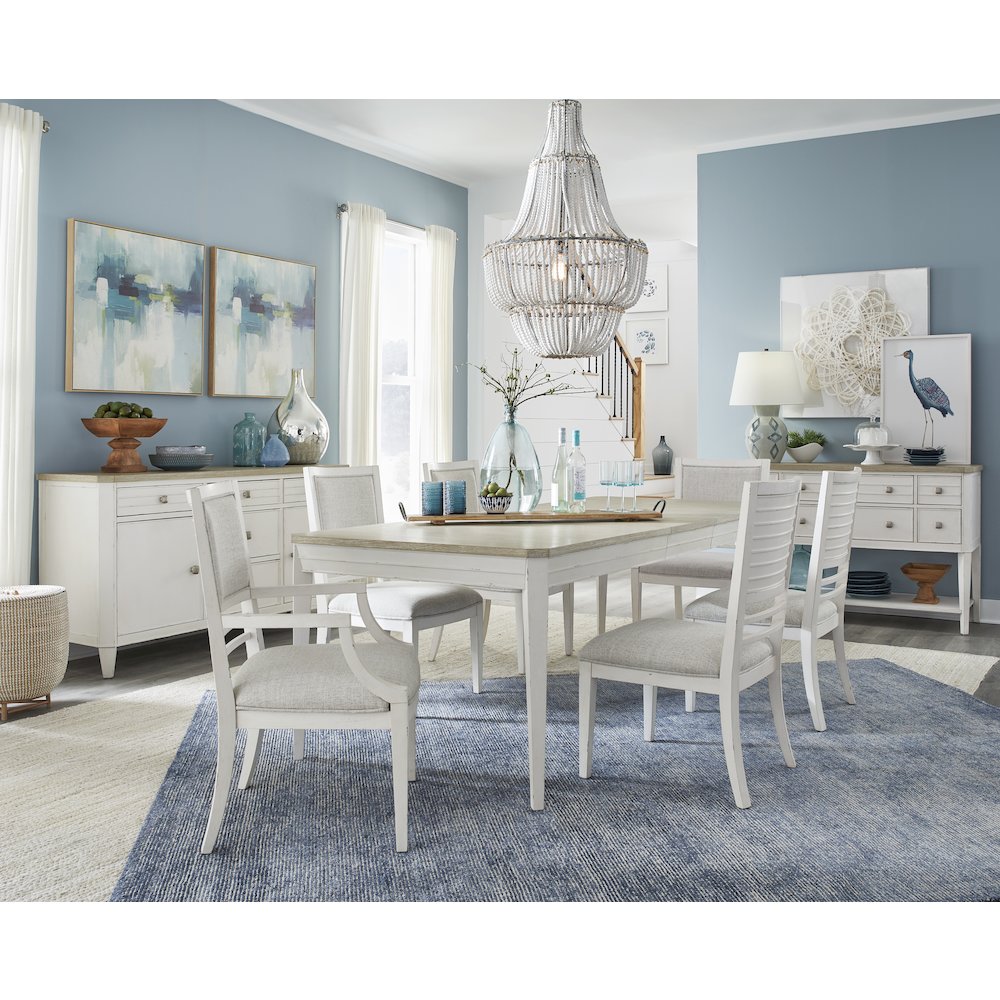 Echo Isles Sea Pearl And Driftwood Upholstered Arm Chair Two Pack
