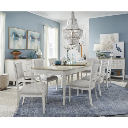 Echo Isles Sea Pearl And Driftwood Upholstered Arm Chair Two Pack