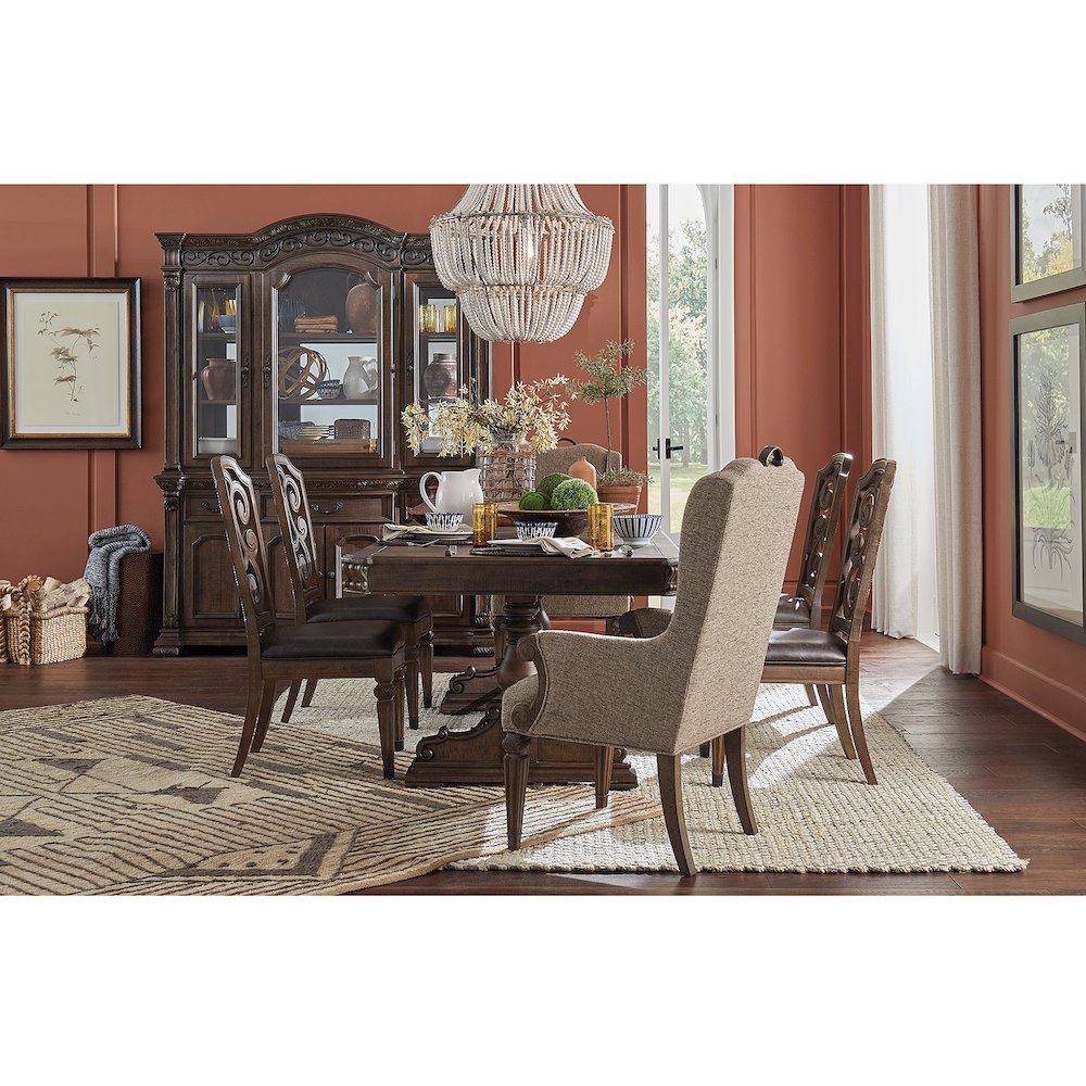 Durango Willadeene Brown Upholstered Host Chair Two Pack