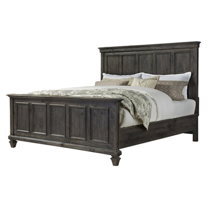 Calistoga Weathered Charcoal King Panel Bed