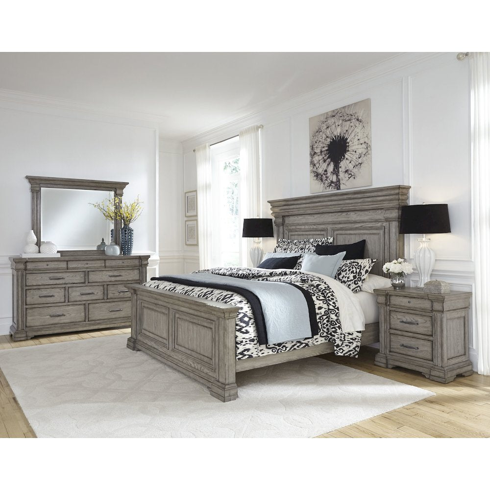 Pulaski Madison Ridge Heritage Taupe King Panel Bed