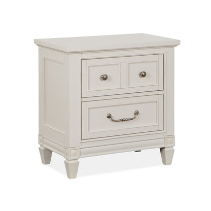 Willowbrook Egg Shell White With Slight Rub Through Drawer Nightstand