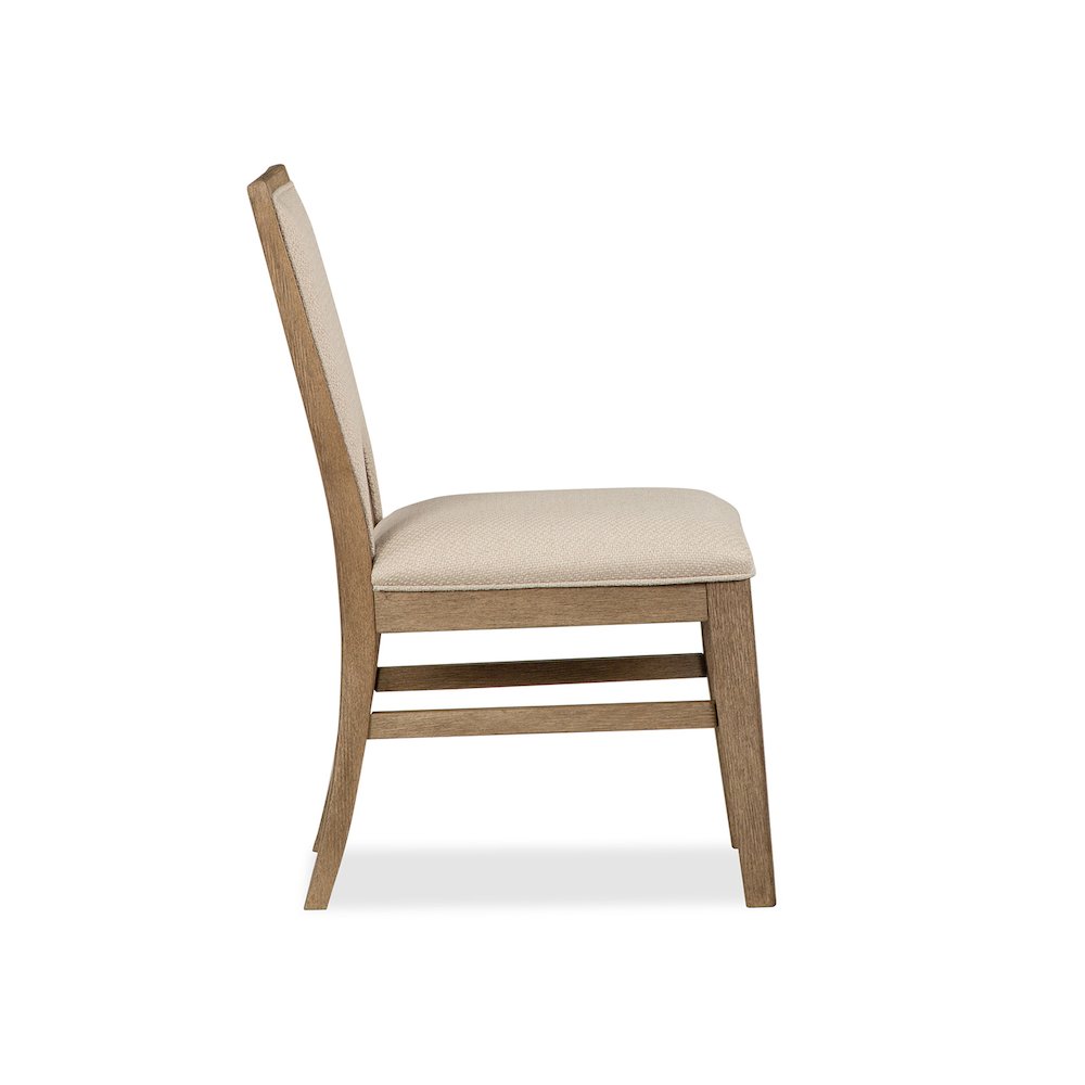 Tristan Swiss Coffee Upholstered Side Chair Two Pack