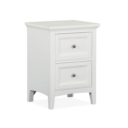 Heron Cove Chalk White And Dovetail Grey Small Drawer Nightstand