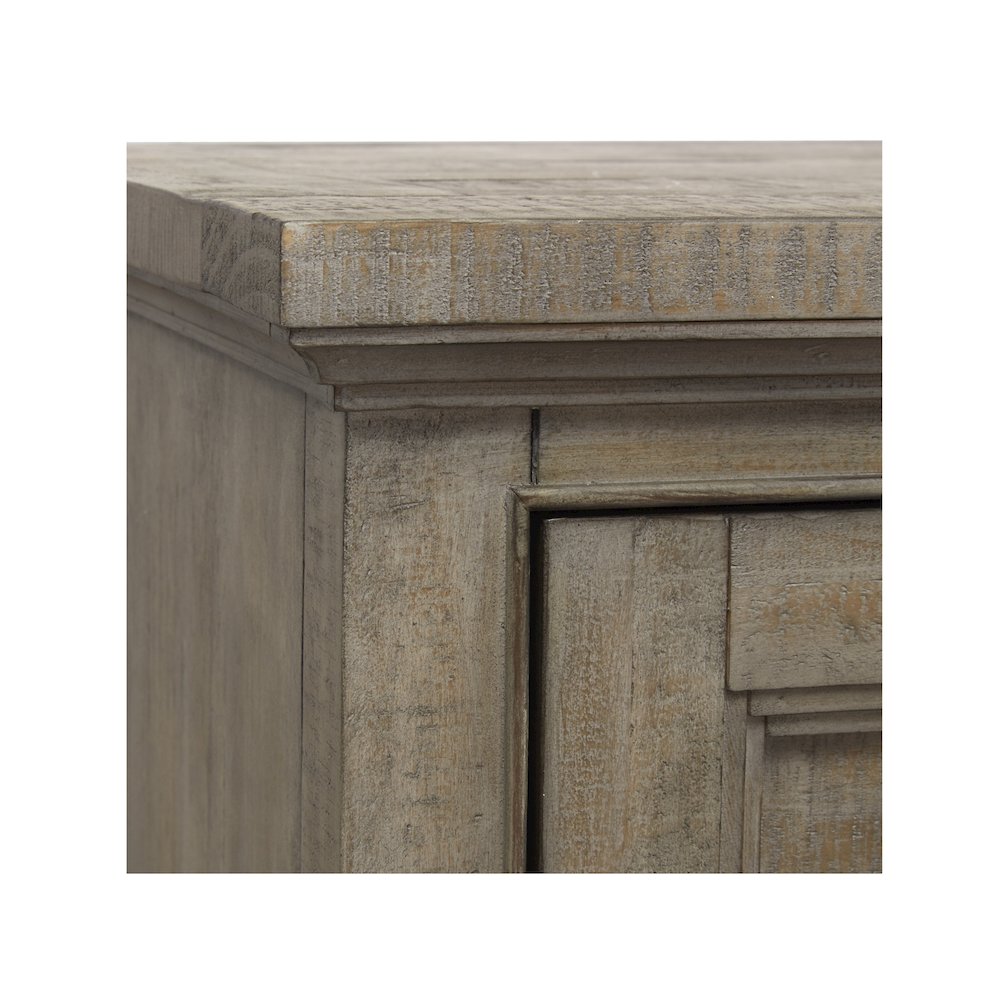 Paxton Place Dovetail Grey Drawer Nightstand