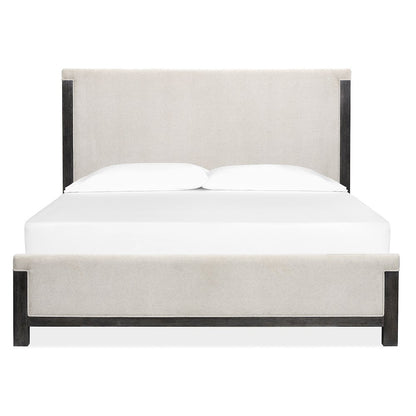 Plum Creek Ravenwood Black Queen Upholstered Panel Bed