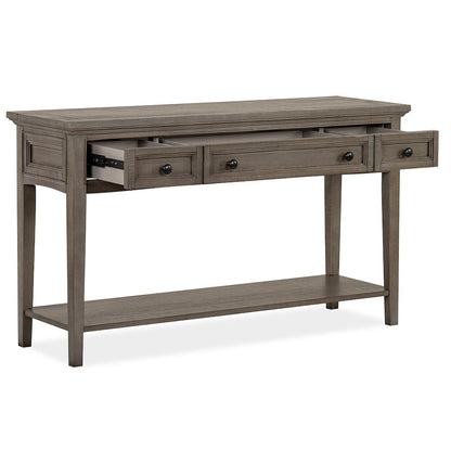 Paxton Place Dovetail Grey Rectangular Sofa Table