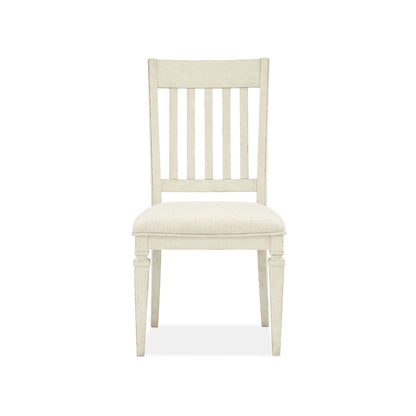 Newport Alabaster Upholstered Side Chair Two Pack