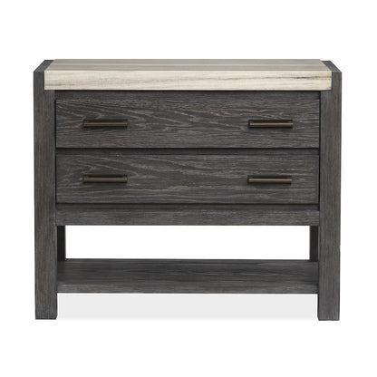 Plum Creek Ravenwood Black Open Nightstand