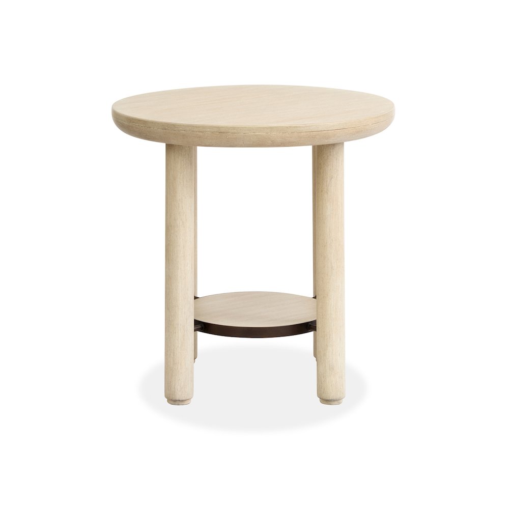 Sunset Cove Sanibel Brown Round End Table