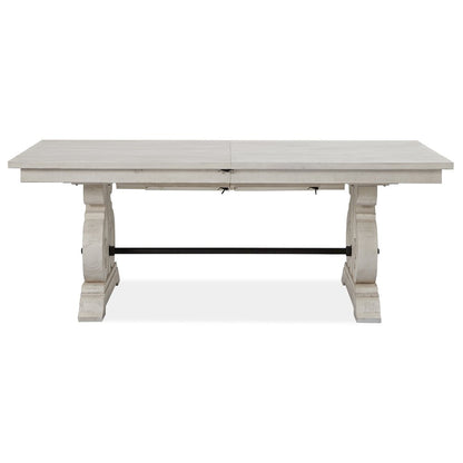 Bronwyn Alabaster And Toasted Nutmeg Extendable Rectangular Dining Table