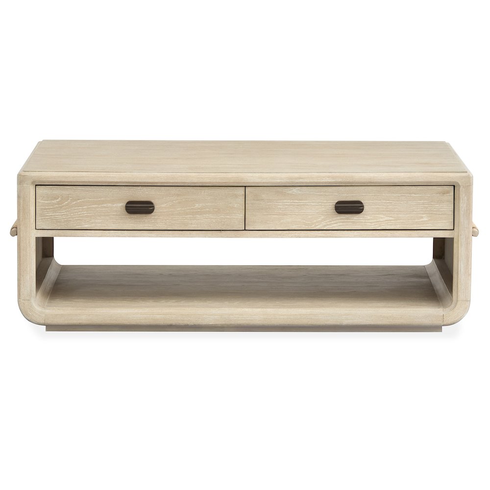 Sunset Cove Sanibel Brown Rectangular Cocktail Table With Casters