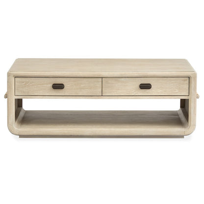 Sunset Cove Sanibel Brown Rectangular Cocktail Table With Casters