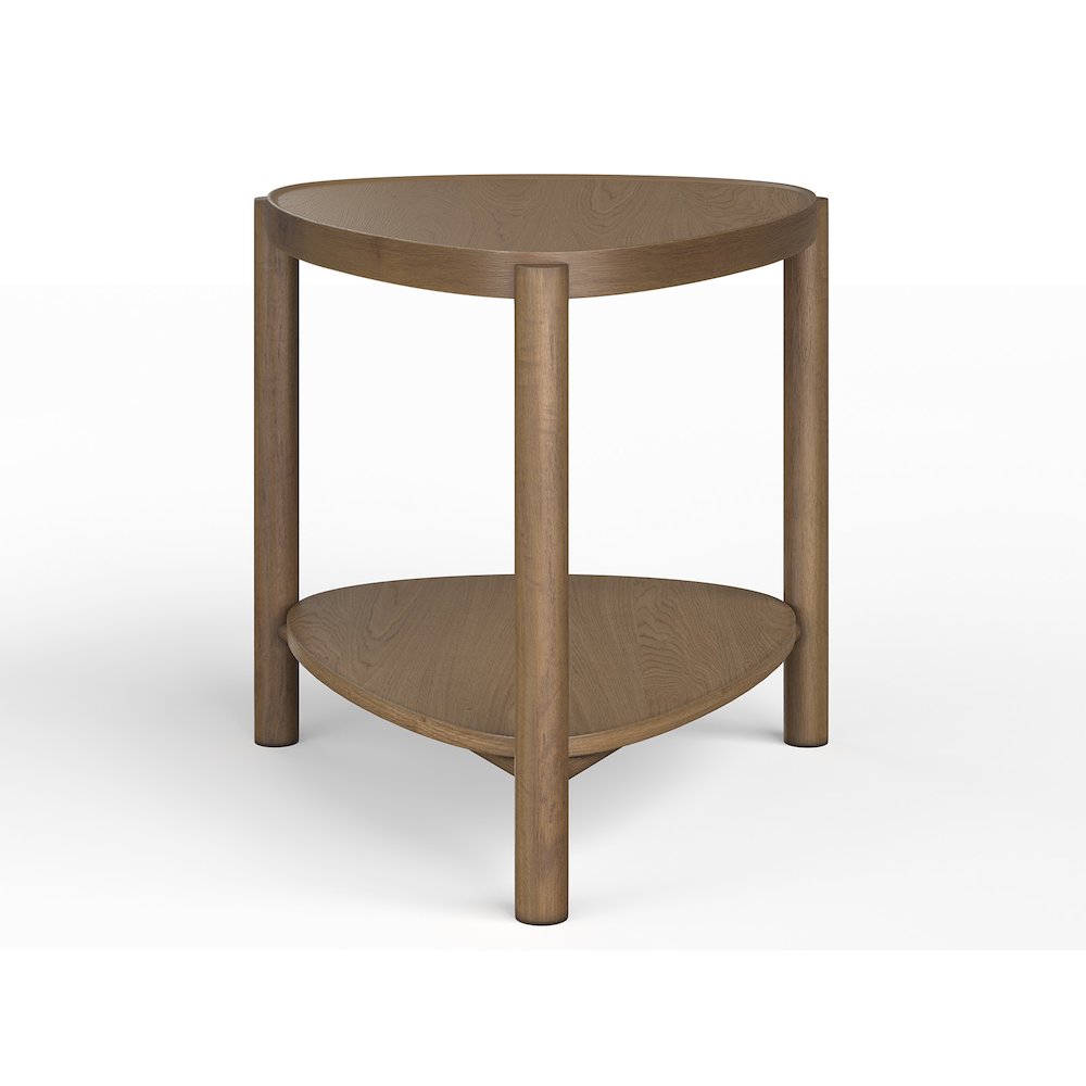 Hadleigh Brown Honey Shaped Accent End Table