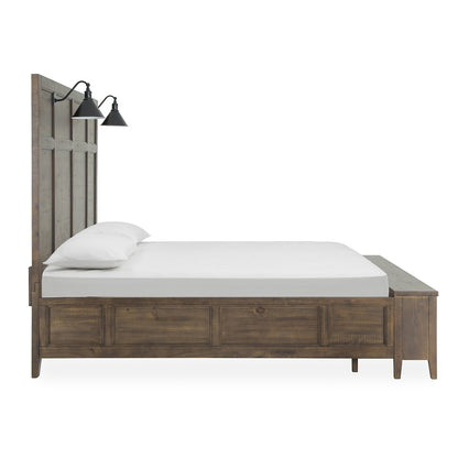 Bay Creek Toasted Nutmeg California King Lamp Panel Storage Bed