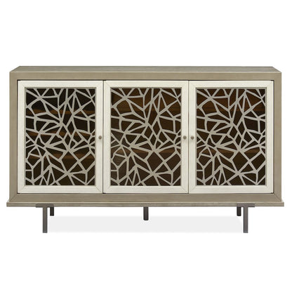 Lenox Warm Silver And Acadia White Server