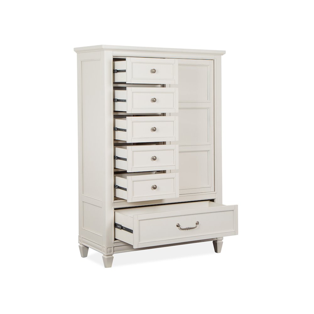 Willowbrook Egg Shell White With Slight Rub Through Door Chest