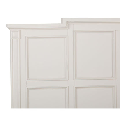 Egg Shell White With Slight Rub Through California King Panel Storage Bed