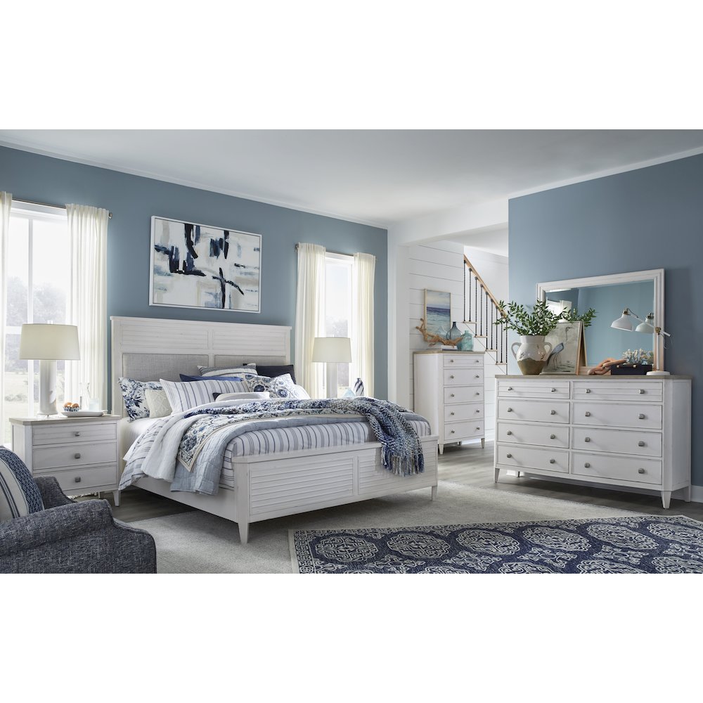 Echo Isles Sea Pearl And Driftwood Landscape Mirror