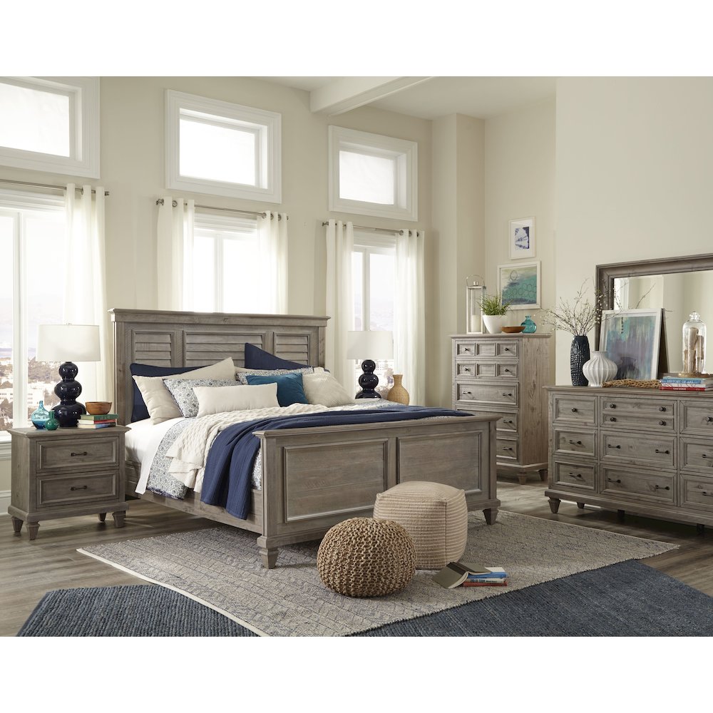 Lancaster Dovetail Grey Landscape Mirror