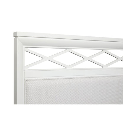 Springhouse Whisper White California King Upholstered Panel Storage Bed