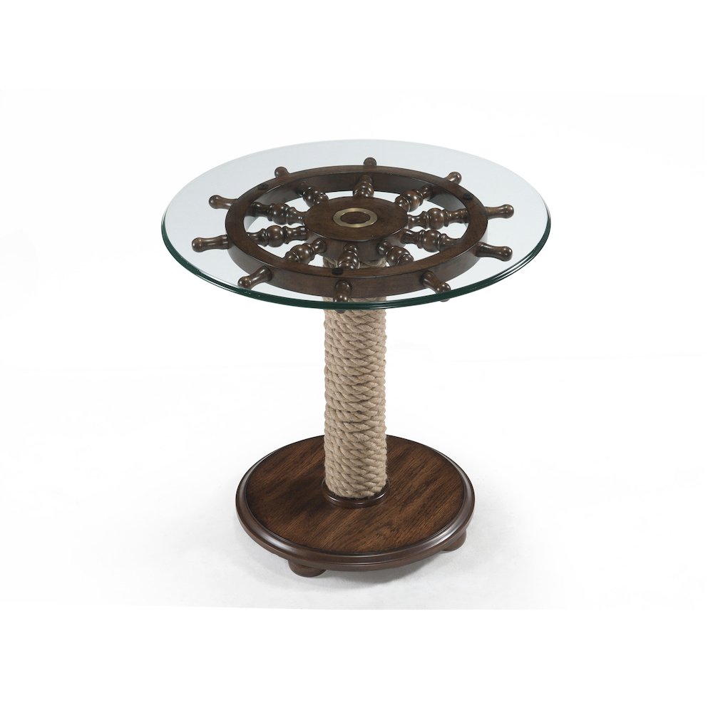 Beaufort Dark Oak Round Accent Table