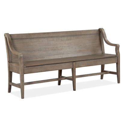 Paxton Place Dovetail Grey Bench