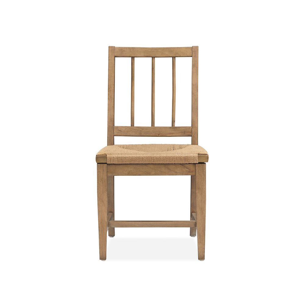 Lindon Belgian Wheat Paper Cord Side Chair Two Pack