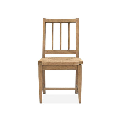 Lindon Belgian Wheat Paper Cord Side Chair Two Pack