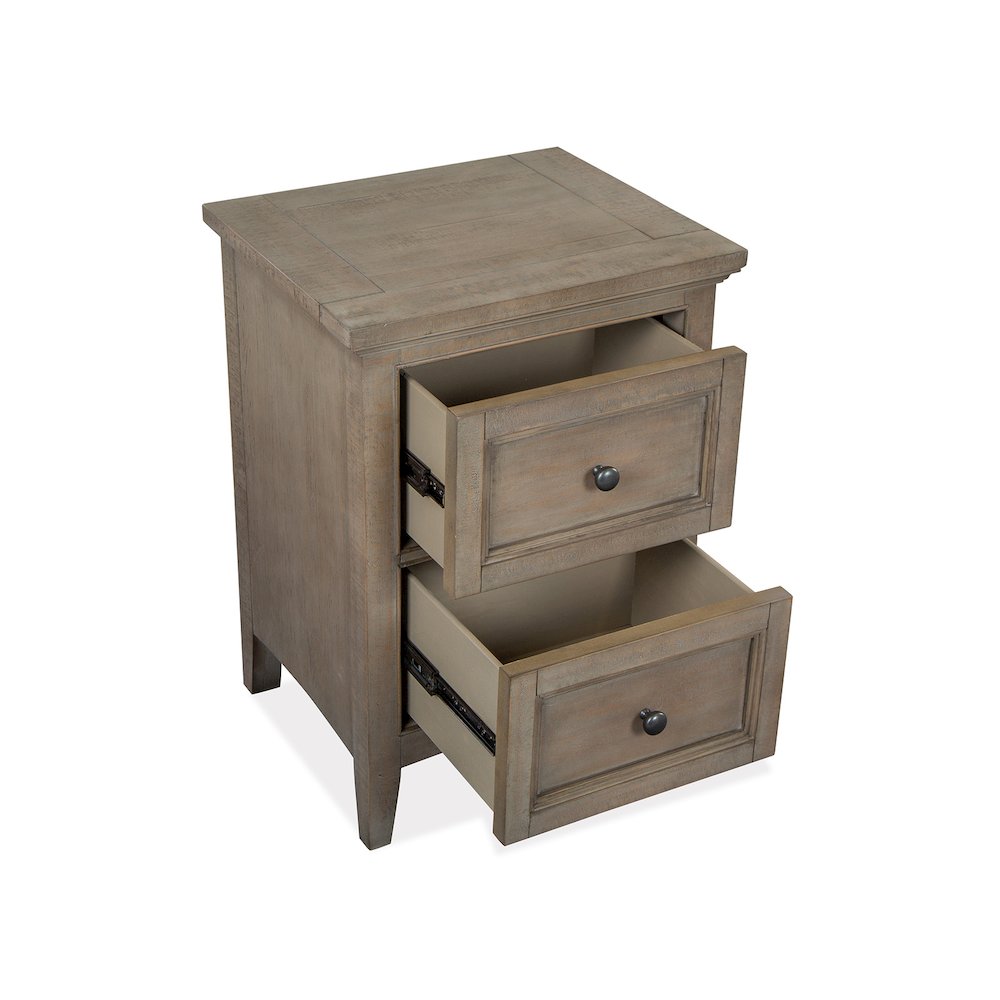 Paxton Place Dovetail Grey Small Drawer Nightstand