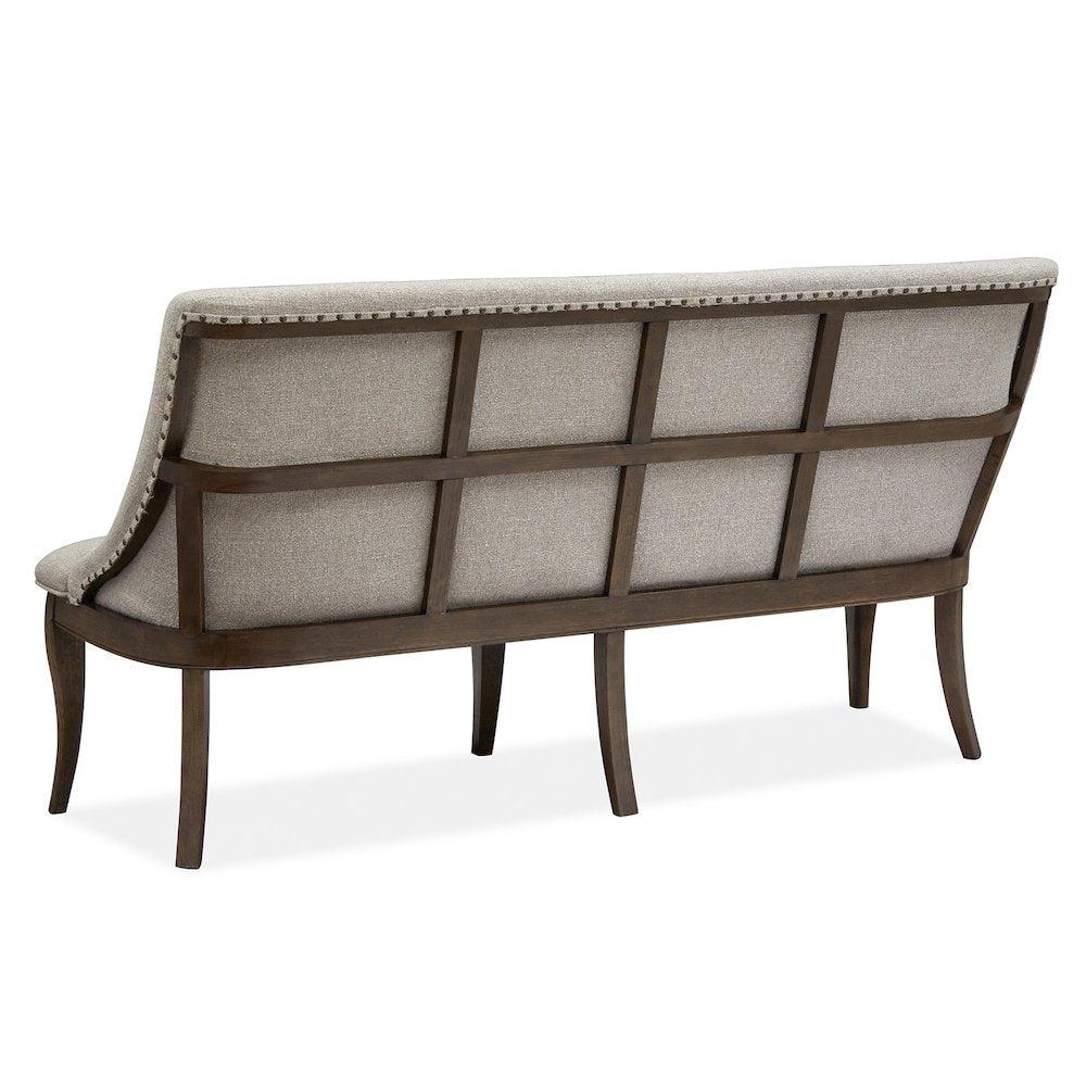 Roxbury Manor Homestead Brown Upholstered Bench