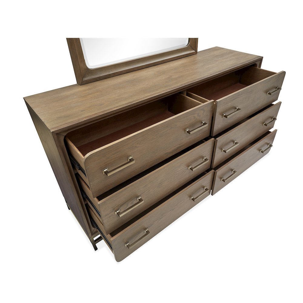 Lindon Belgian Wheat And Coffee Bean Double Drawer Dresser