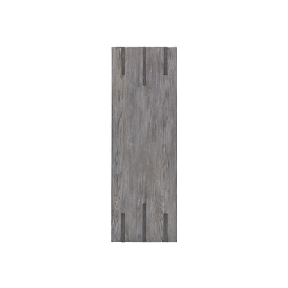 Eldridge Weathered Gravel And Satin Bronze Rectangular Sofa Table