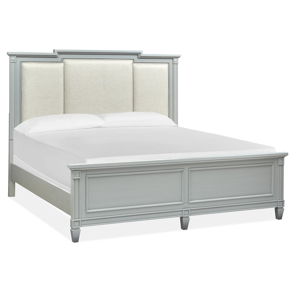Glenbrook Pebble Queen Upholstered Panel Bed