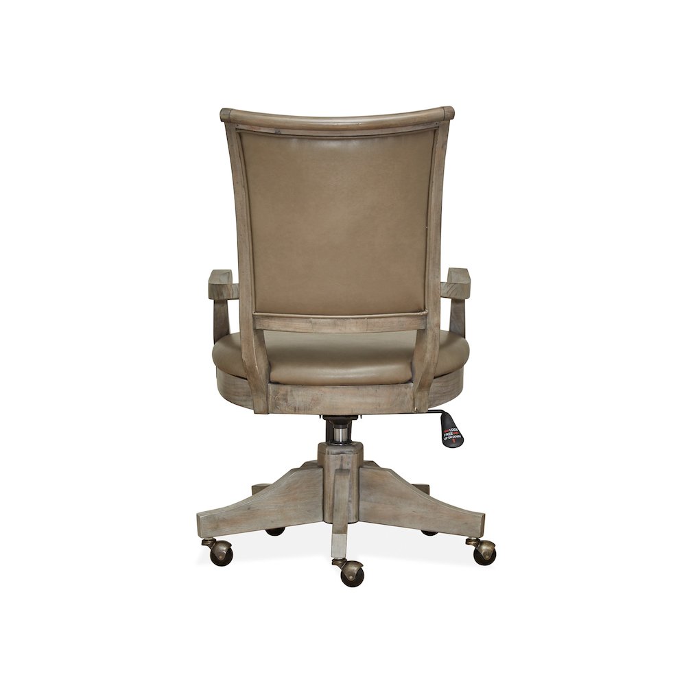 Lancaster Dovetail Grey Fully Upholstered Swivel Chair