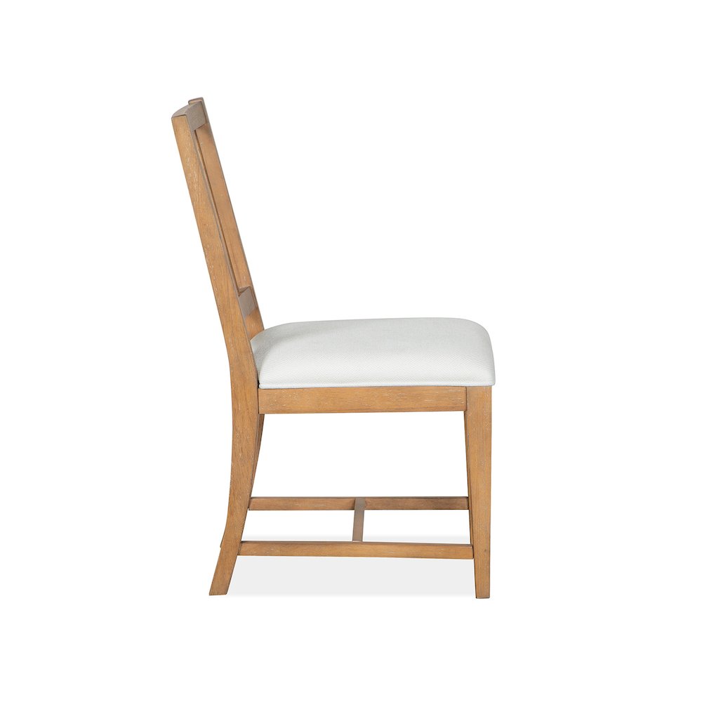 Lindon Belgian Wheat Upholstered Side Chair Two Pack