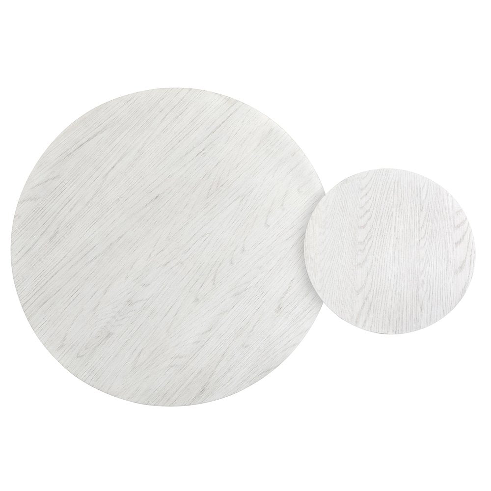 Sunset Cove Moonlight Pearl Nesting Cocktail Table With Casters