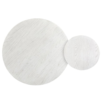 Sunset Cove Moonlight Pearl Nesting Cocktail Table With Casters