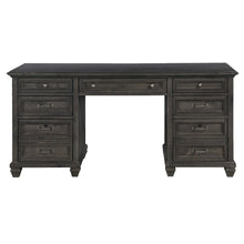 Sutton Place Weathered Charcoal Executive Desk