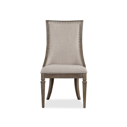 Lancaster Dovetail Grey Upholstered Arm Chair Two Pack