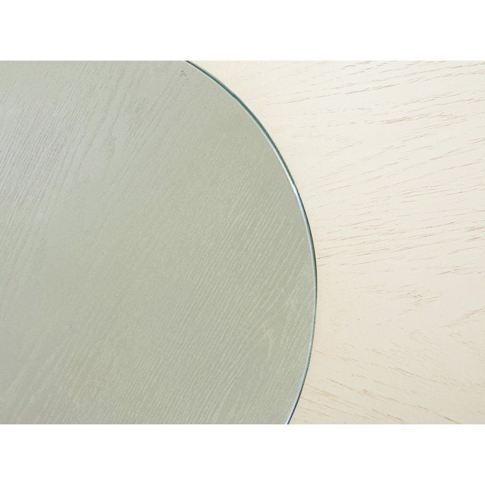 Lenox Warm Silver And Acadia White Round Dining Table