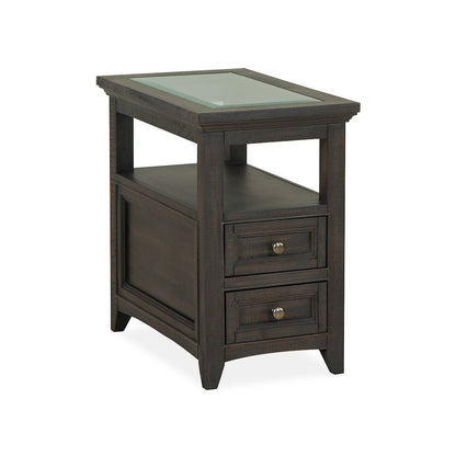Westley Falls Graphite Chairside End Table