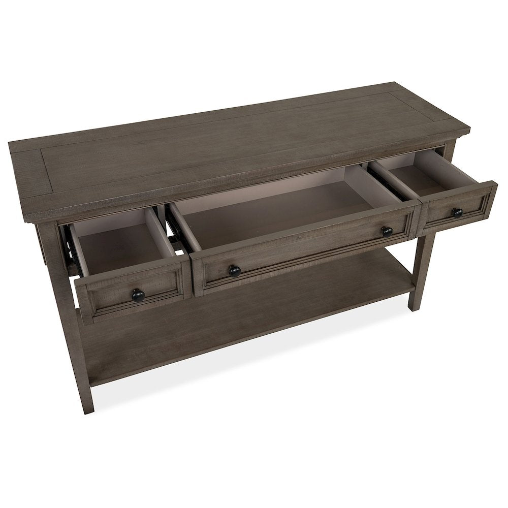 Paxton Place Dovetail Grey Rectangular Sofa Table