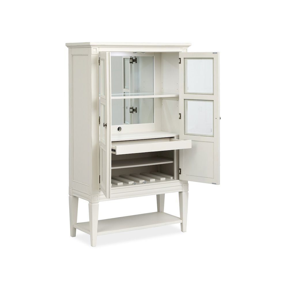 Willowbrook Egg Shell White Display Cabinet