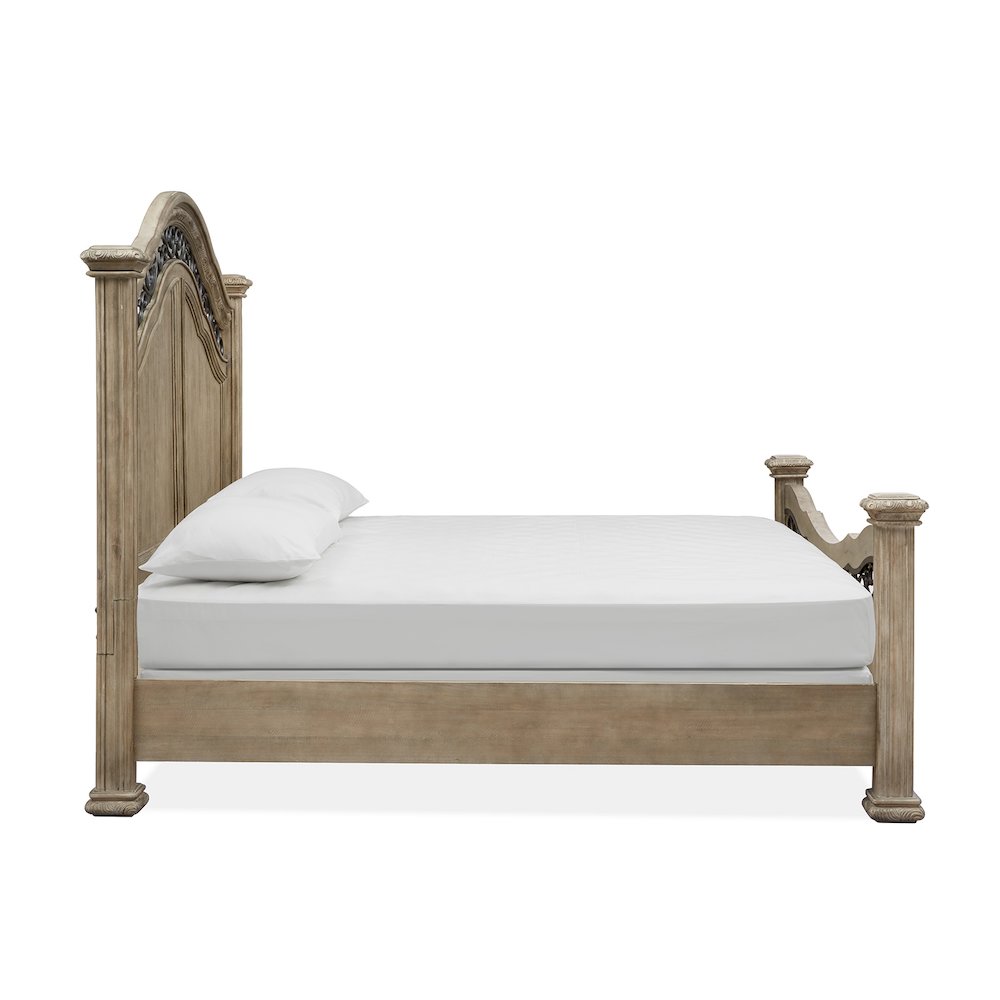 Marisol Fawn King Panel Bed