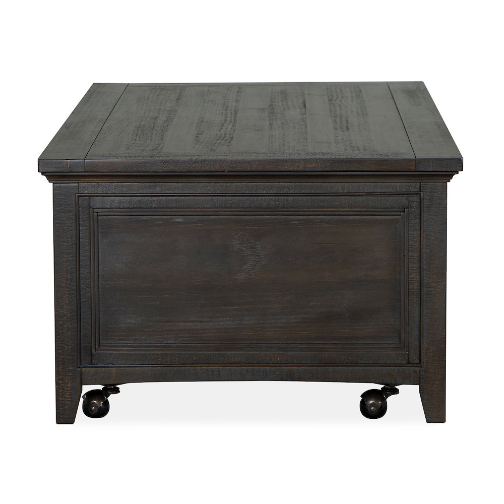 Westley Falls Graphite Lift Top Storage Cocktail Table With Casters